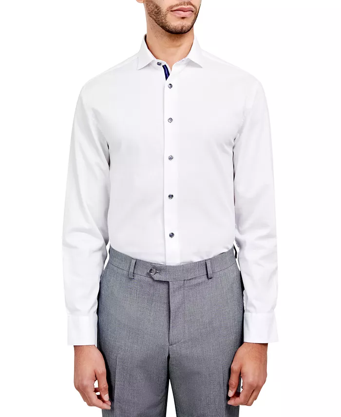 

Мужская классическая рубашка Regular-Fit в клетку MICHELSONS OF LONDON, белый
