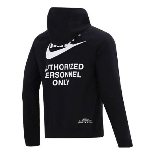 

Куртка Men's Nike Training Sports logo Casual Hooded Jacket Autumn, черный