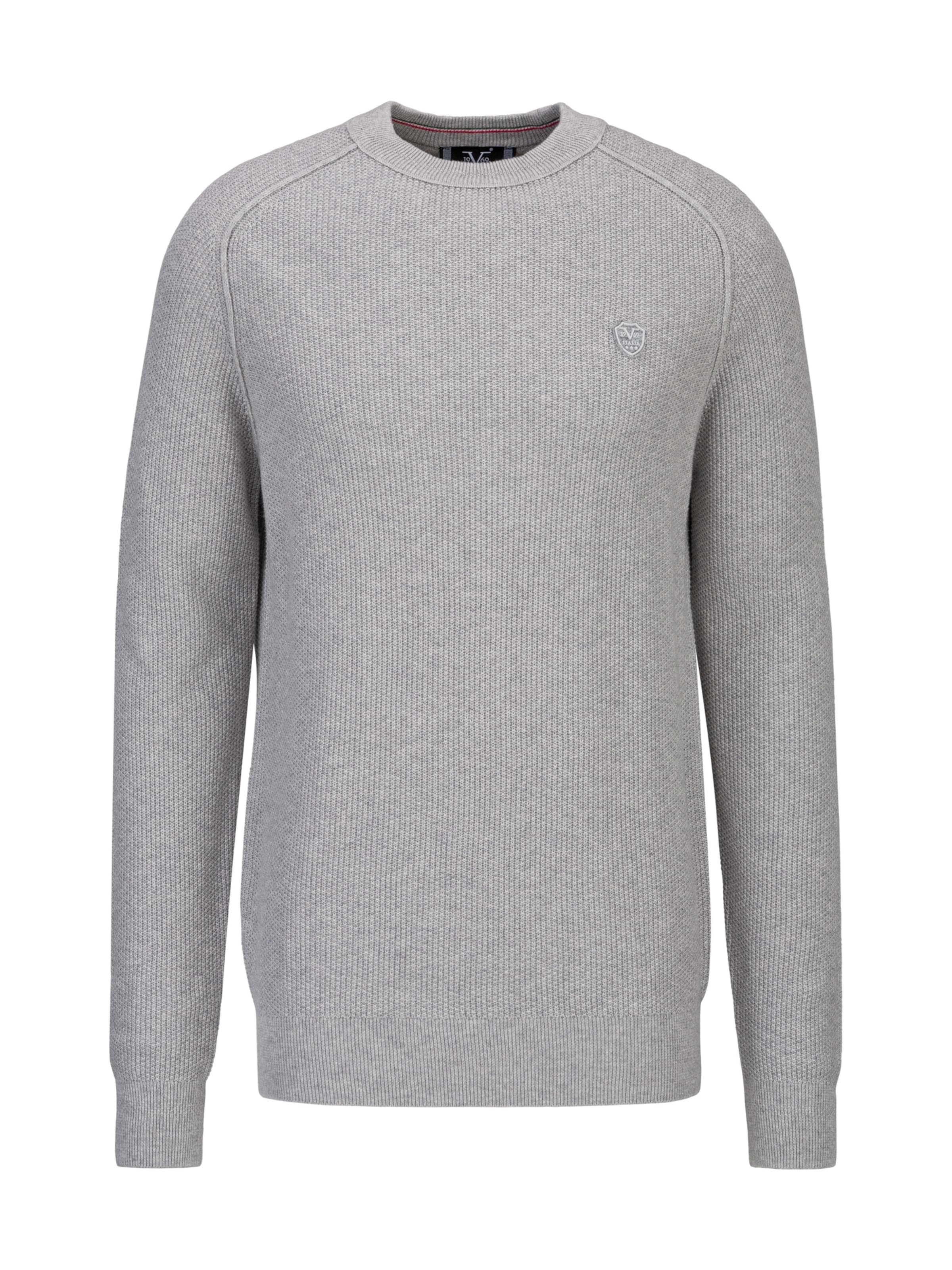 

19V69 ITALIA Свитер 'Adriano' в сером цвете