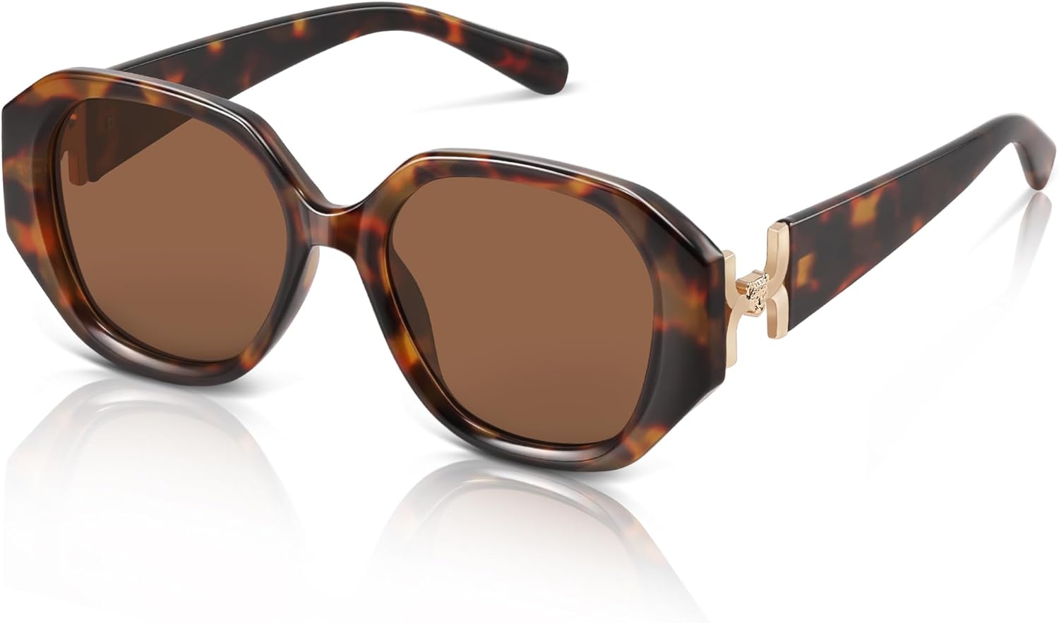 

Винтажные квадратные солнцезащитные очки большого размера для женщин и мужчин, ретро-стиль, дизайнерские очки с защитой от УФ-излучения Foliful, A02-tortoise/Brown Lens