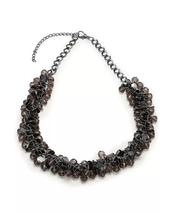 

Женское серебряное ожерелье-воротник Sohi, black