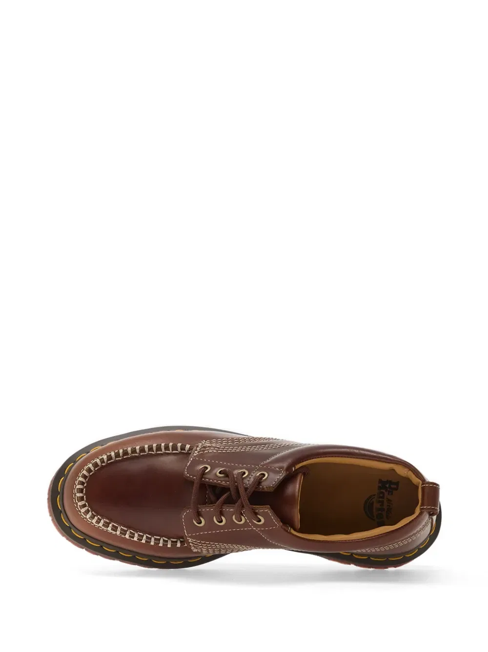 Туфли-Дерби Lowell с контрастной строчкой Dr Martens, коричневый — фото 4