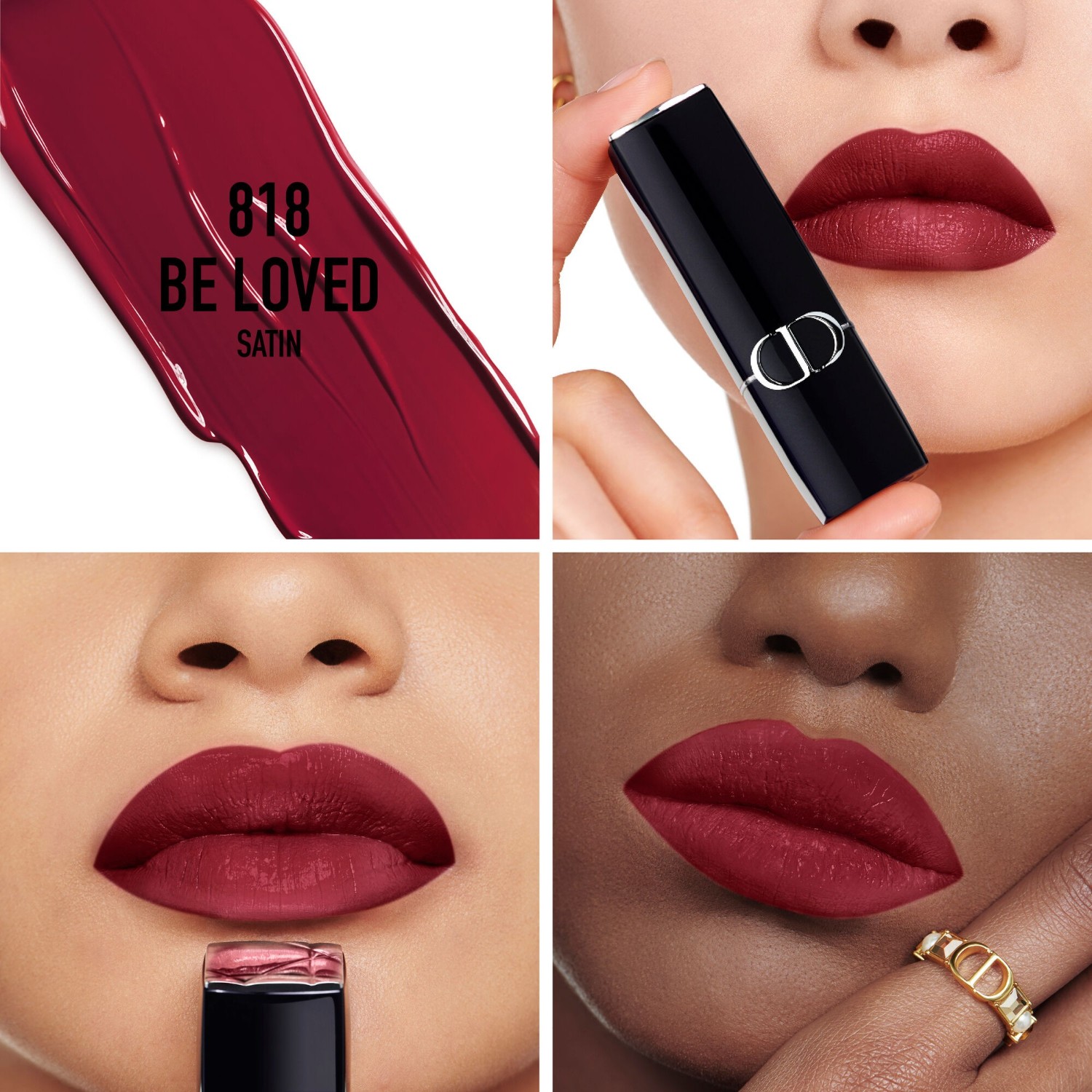 Помада для губ rouge dior velvet Dior, 818 - be loved, вес 3.2 гр. — фото 3
