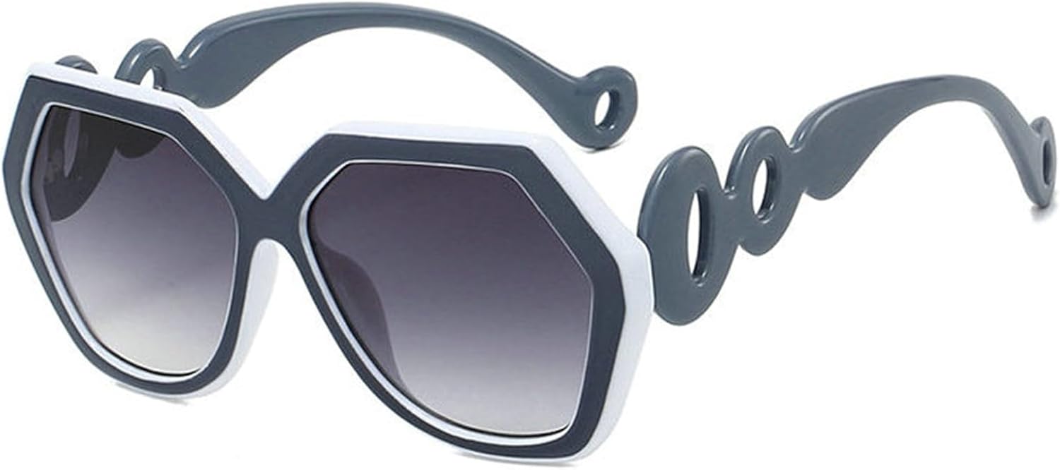 

Солнцезащитные очки Willochra Vintage Polygon Square для женщин, ретро-модные, с градиентным переходом цвета, для улицы, с защитой от УФ-излучения UV400, модные, с толстой оправой, C7