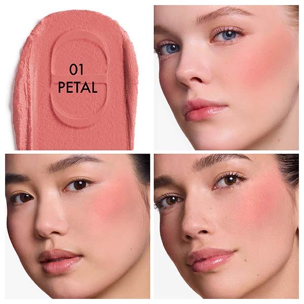 Жидкие румяна с матовым финишем DIOR Forever Blush Soft Filter, 01 Petal — фото 3