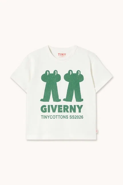 Футболка с принтом Frog & Frog Graphic Tee Tinycottons, белый — фото 2
