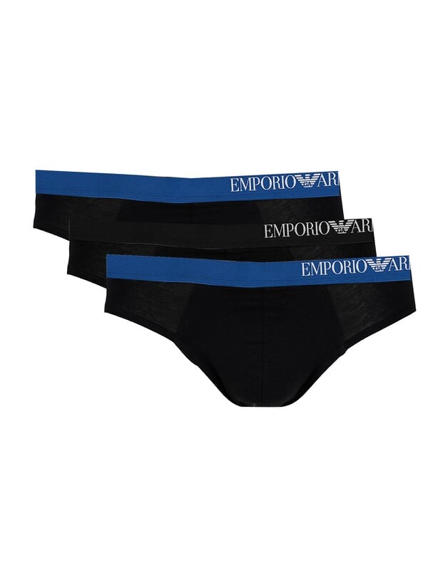

Slippy упаковка из 3 шт для мужчин Emporio Armani, черный