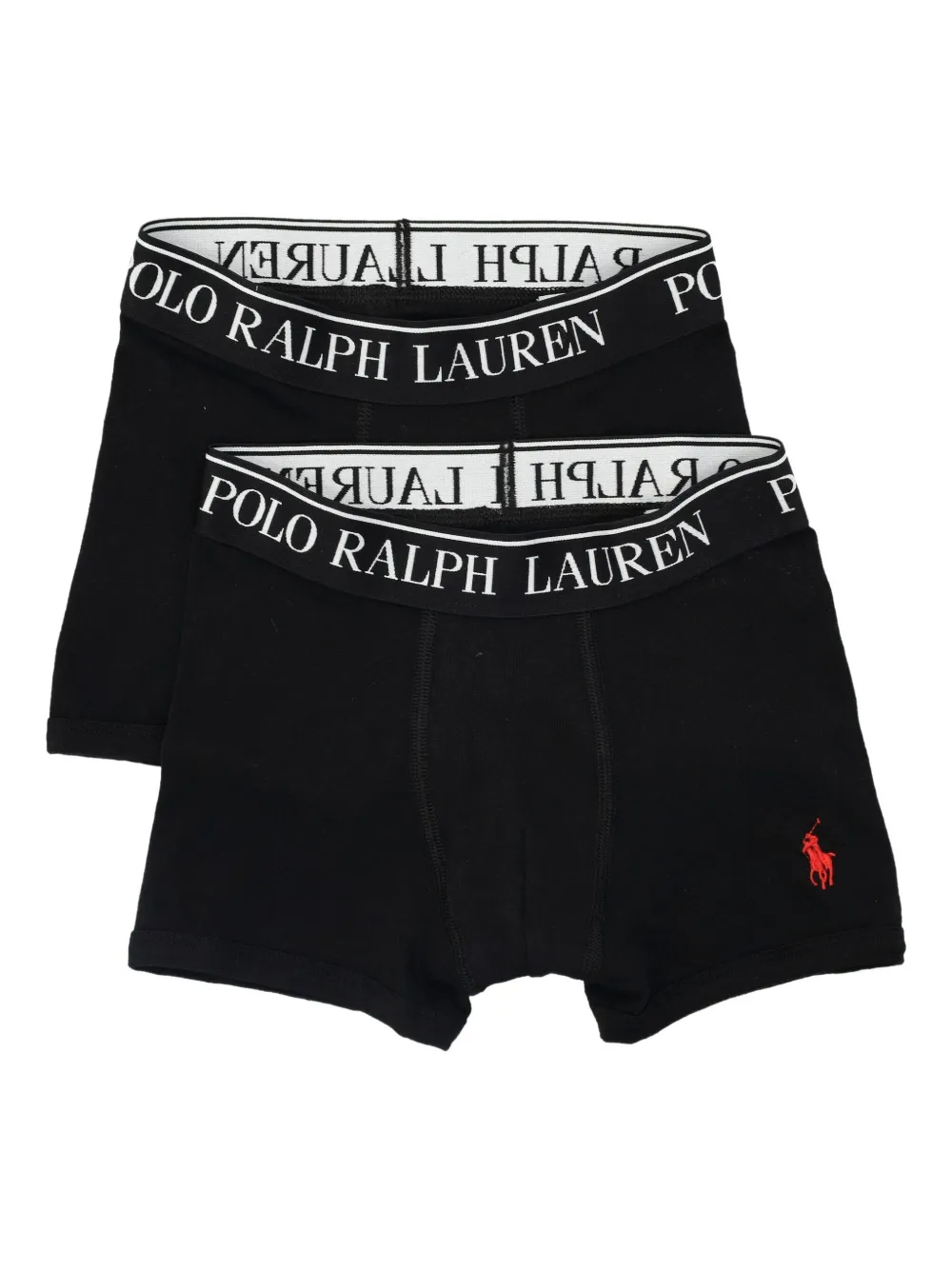 

Комплект из двух боксеров с логотипом Polo Ralph Lauren Kids, черный