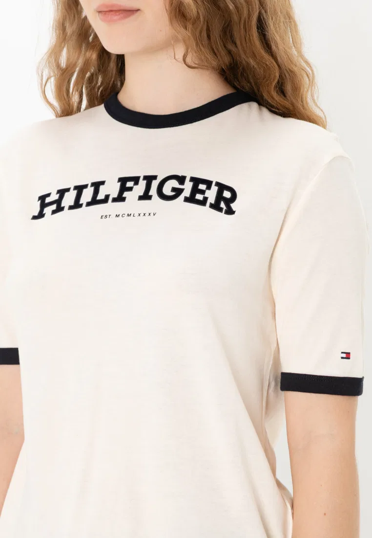 Футболка с флок-принтом, Tommy Jeans Tommy Hilfiger — фото 3