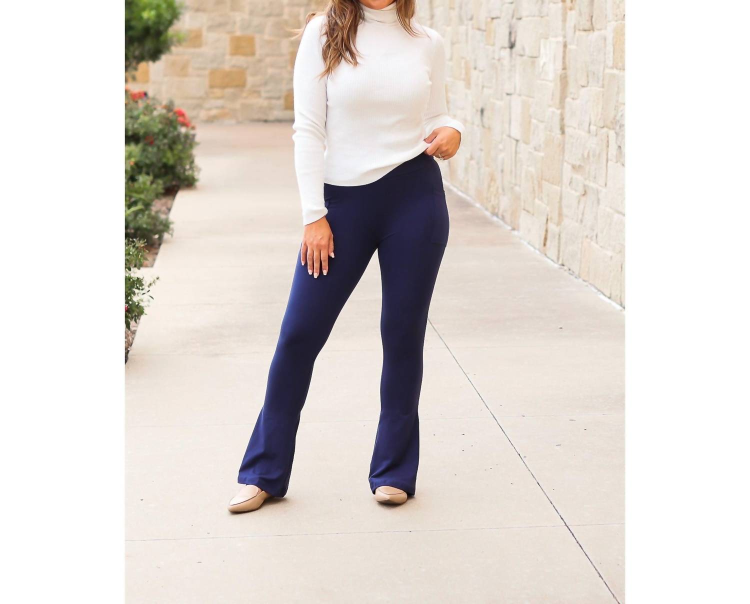 

Julia Rose Леггинсы Niko Flare с карманом, темно-синие