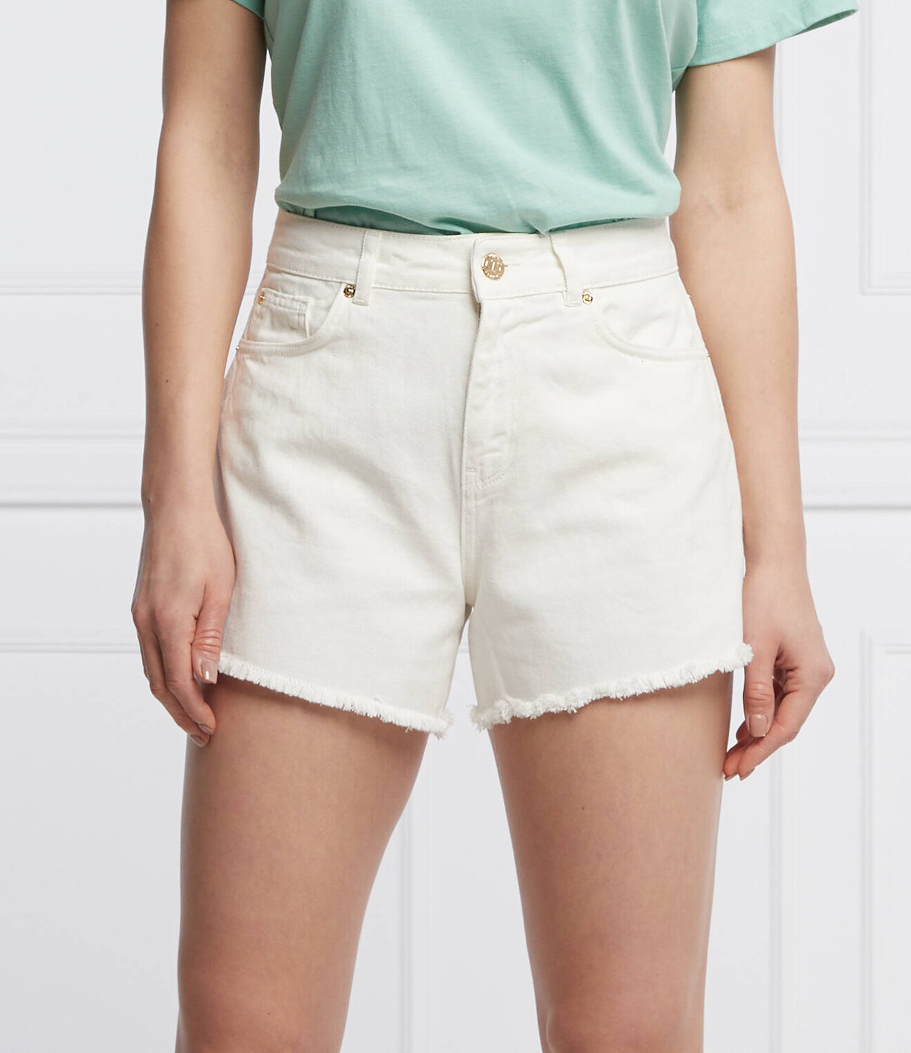 

Шорты TWINSET regular fit, белый