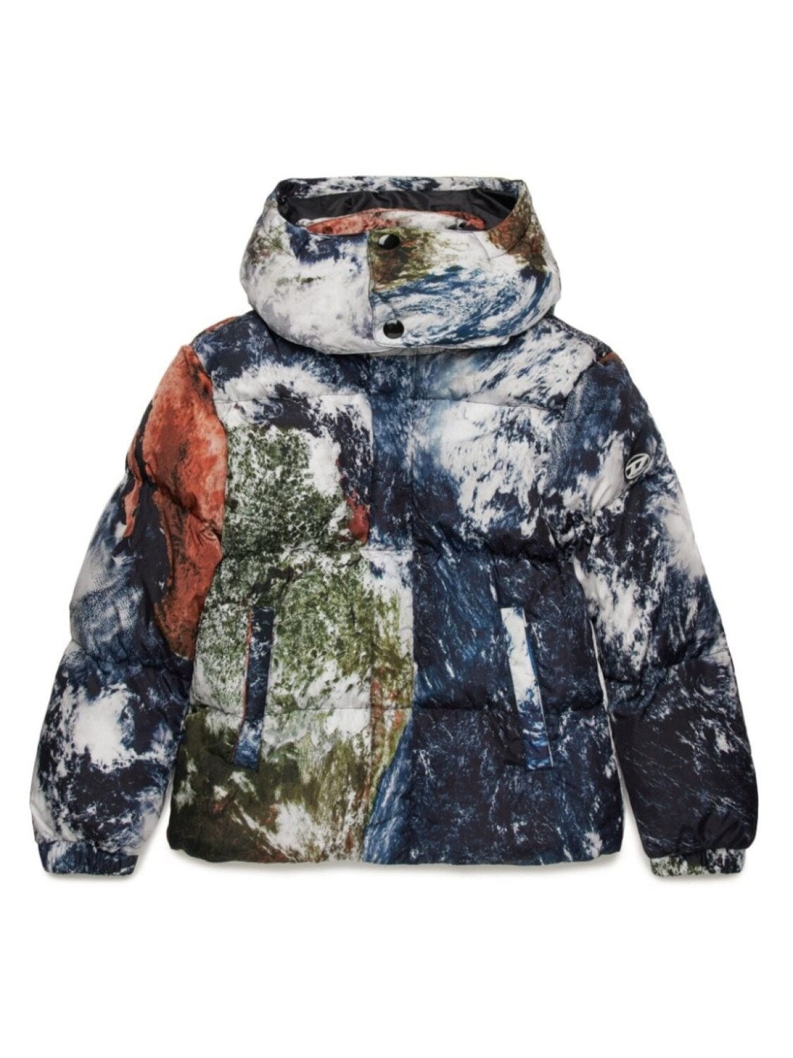 

Diesel Kids пуховик Planet Camou, синий