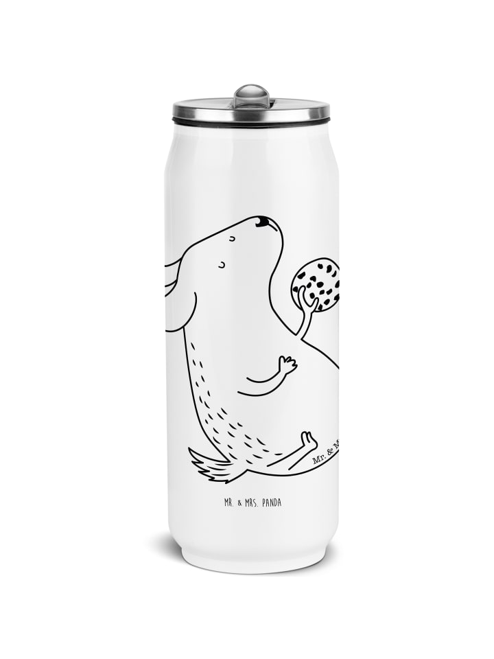 

Mr. & Mrs. Panda Белая бутылка для воды с изображением собаки (без слогана