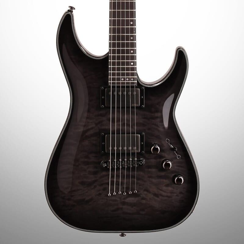 

Электрогитара Schecter Hellraiser Hybrid C-1 Electric Guitar, Transparent Black Burst