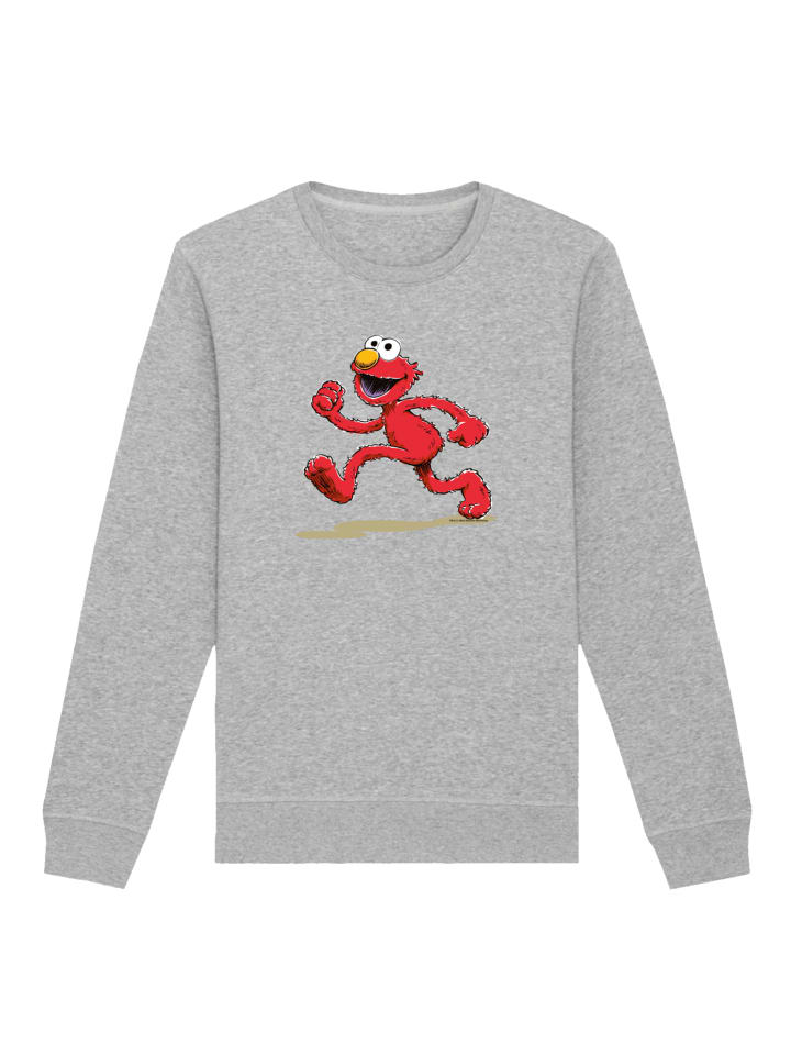 

Толстовка F4NT4STIC Sweatshirt Sesamstraße Elmo Running, пятнистый серый