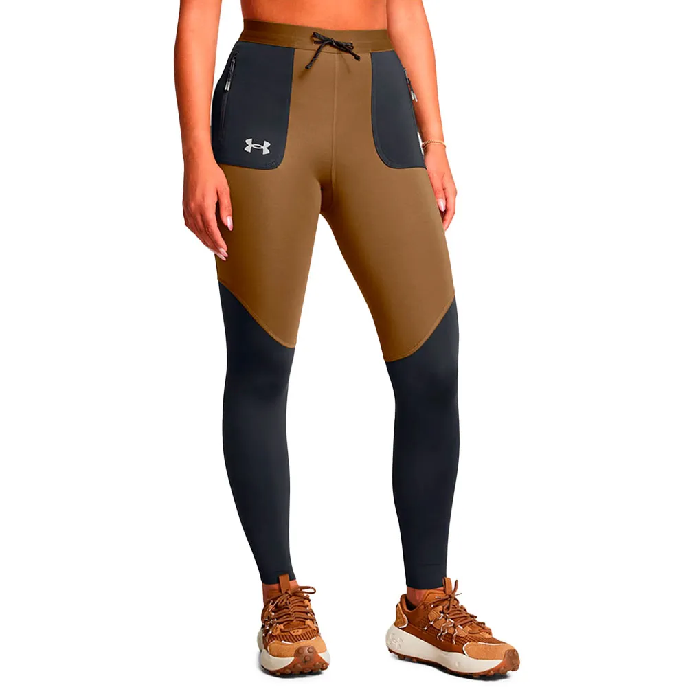 

Тайтсы Under Armour Trail Run, коричневый