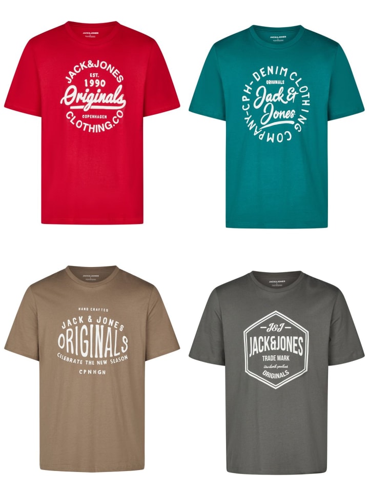 

Набор из 4 разноцветных футболок JJLINO