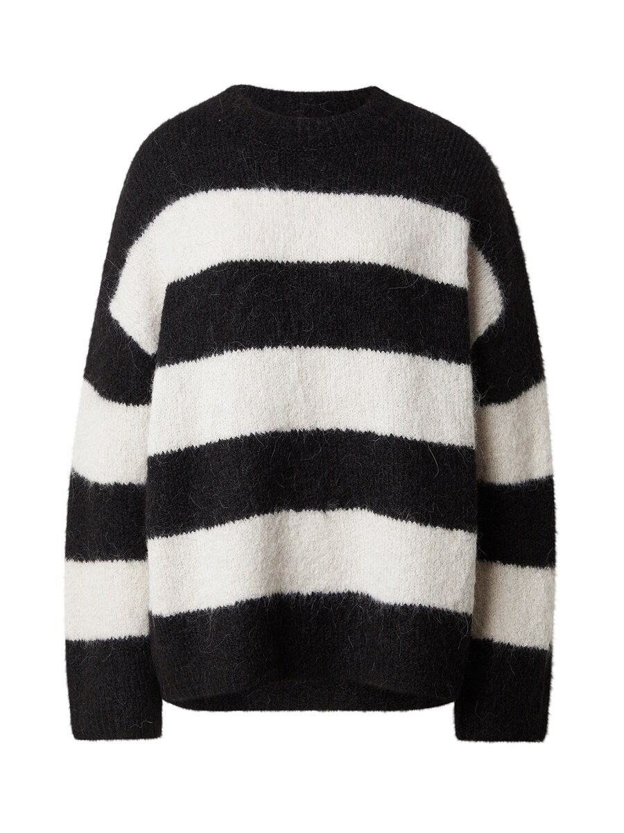 

Тонкий вязаный свитер SELECTED FEMME Sweater SLFGABELLA, черный/белый