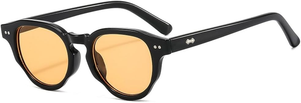 

Ретро-солнцезащитные очки с заклепками, круглые, для мужчин и женщин, модные солнцезащитные очки в винтажном стиле, защита от ультрафиолета UV400 для мужчин и водителей HVTVTLA, C2