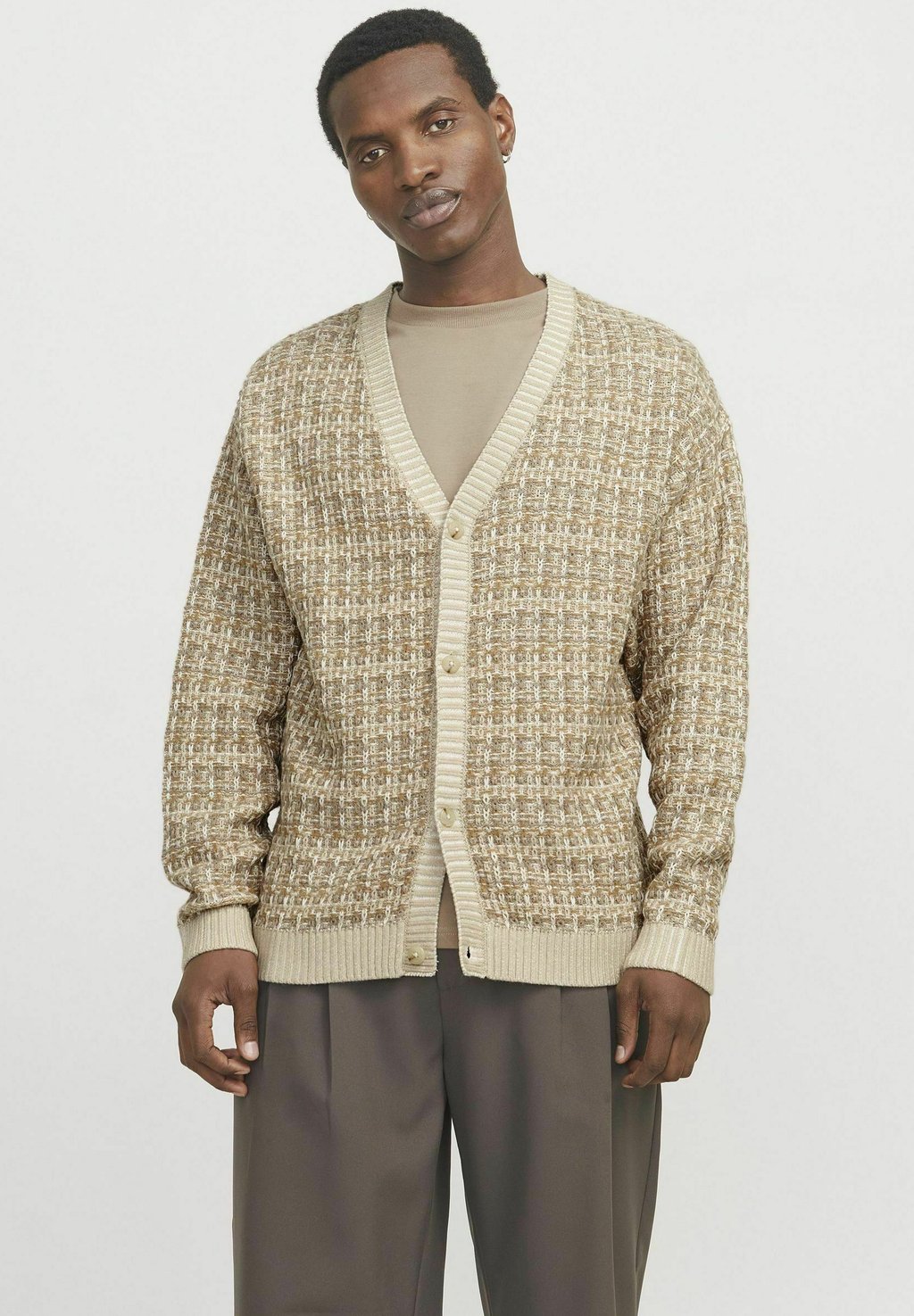 

Кардиган BLUPARKER Jack & Jones PREMIUM, бежевый