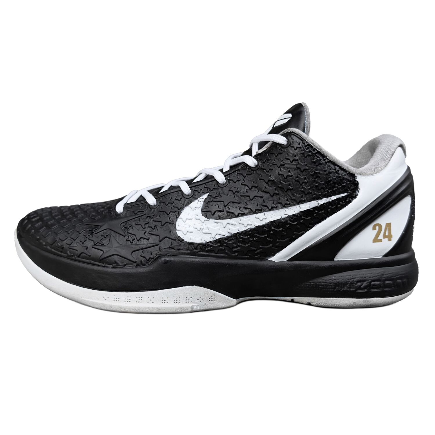 

Nike Кроссовки баскетбольные низкие мужские Zoom Kobe 6 Mamba Cushioning, Wear Resistant Black White