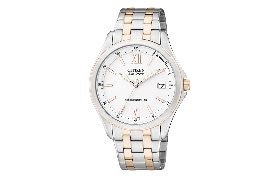 

CITIZEN Часы Ecology Drive Collection Light Powered Quartz Movement Stainless Steel Strap Watch Men's Watch White Dial, White Dial