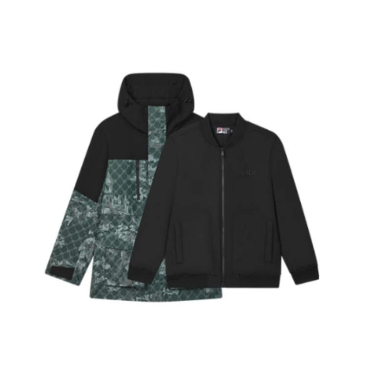 

FILA Пуховик мужской комплект из двух предметов с принтом по всей поверхности, All Over Print