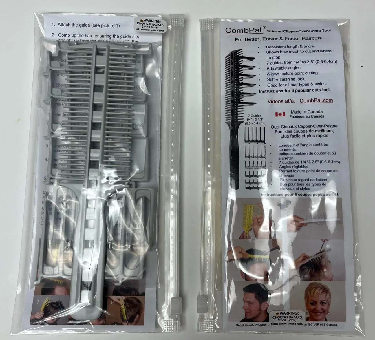 Набор для стрижки волос «CombPal Hair Cutting Tool» Combpal, Grey — фото 3