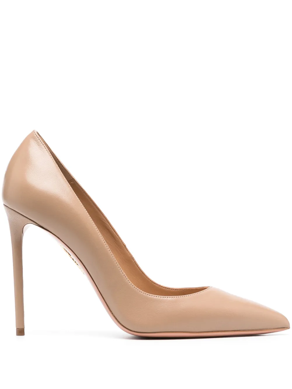 Туфли-лодочки Purist 105 с заостренным носком Aquazzura, нейтральный