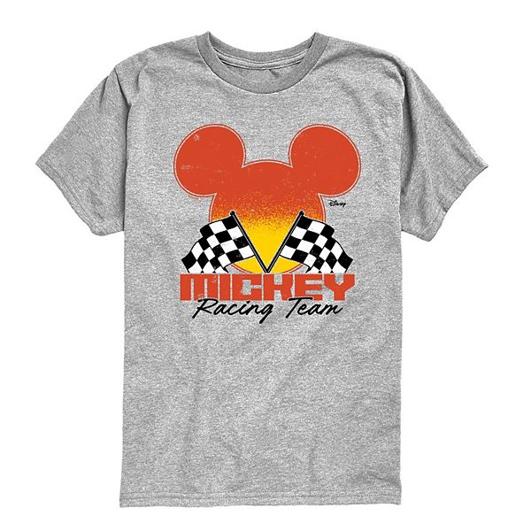 

Футболка с принтом Mickey Racing Team для мальчиков 8-20 Disney, Athletic Heather