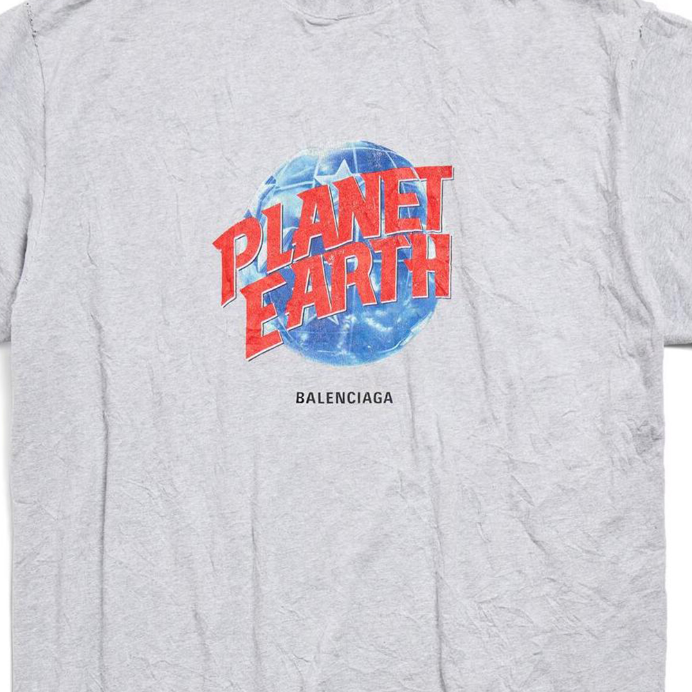 Футболка Planet Earth Balenciaga, серый — фото 4