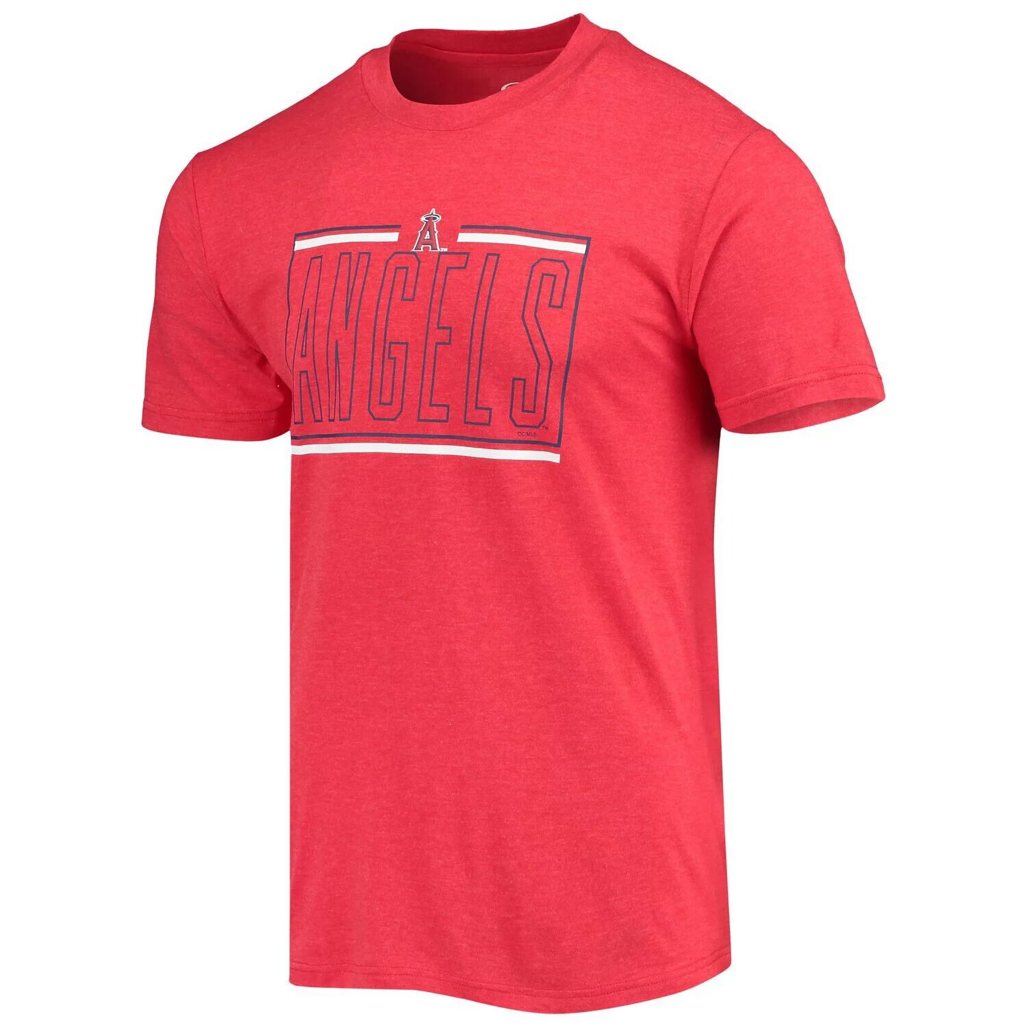 

Мужской комплект для сна с темно-синей/красной футболкой и шортами Los Angeles Angels Meter Concepts Sport