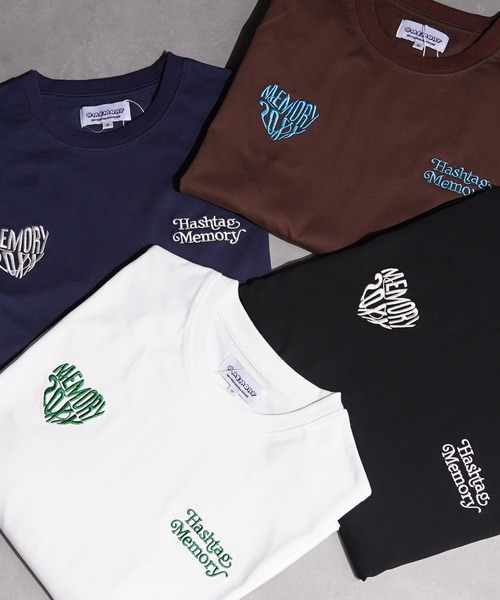 

#MEMORY Футболка с коротким рукавом, принт «Сердце бьется», бренд MEMORY, темно-синий