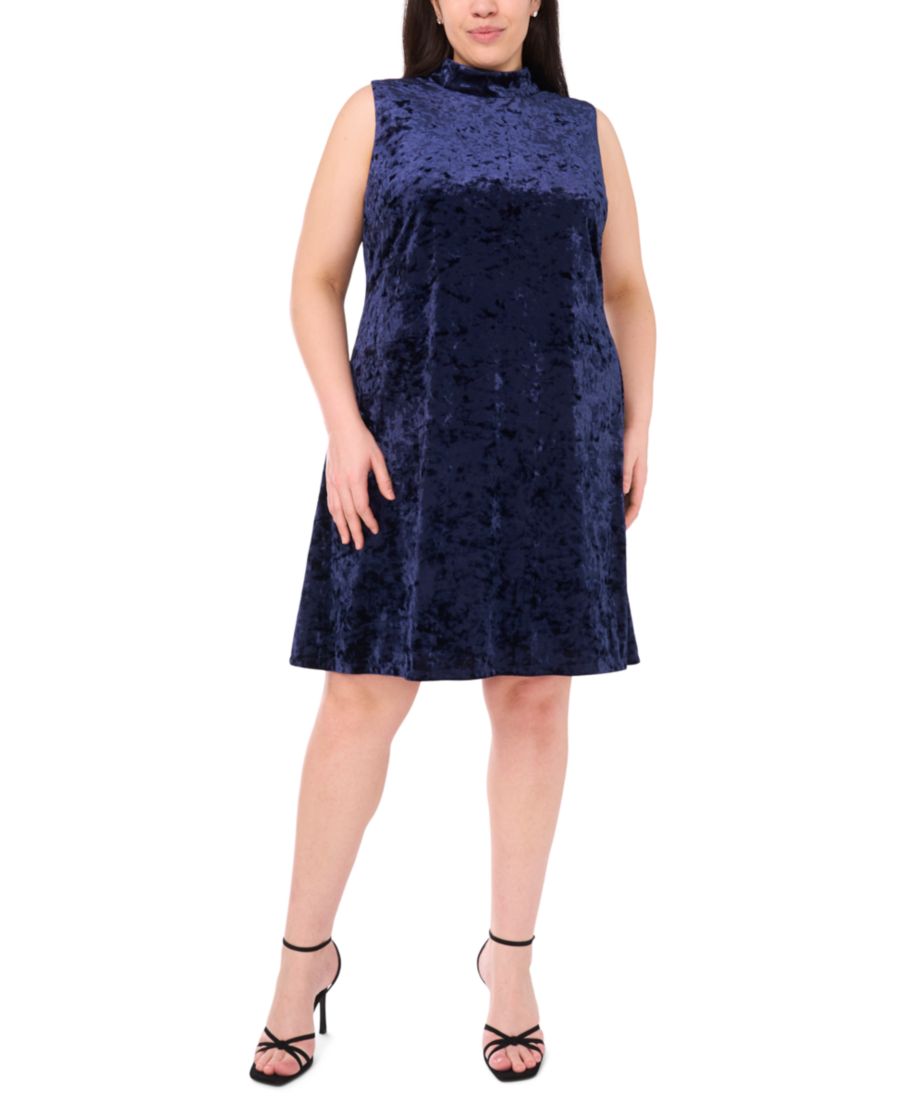 

Платье без рукавов с высоким воротником больших размеров MSK, Classic Navy