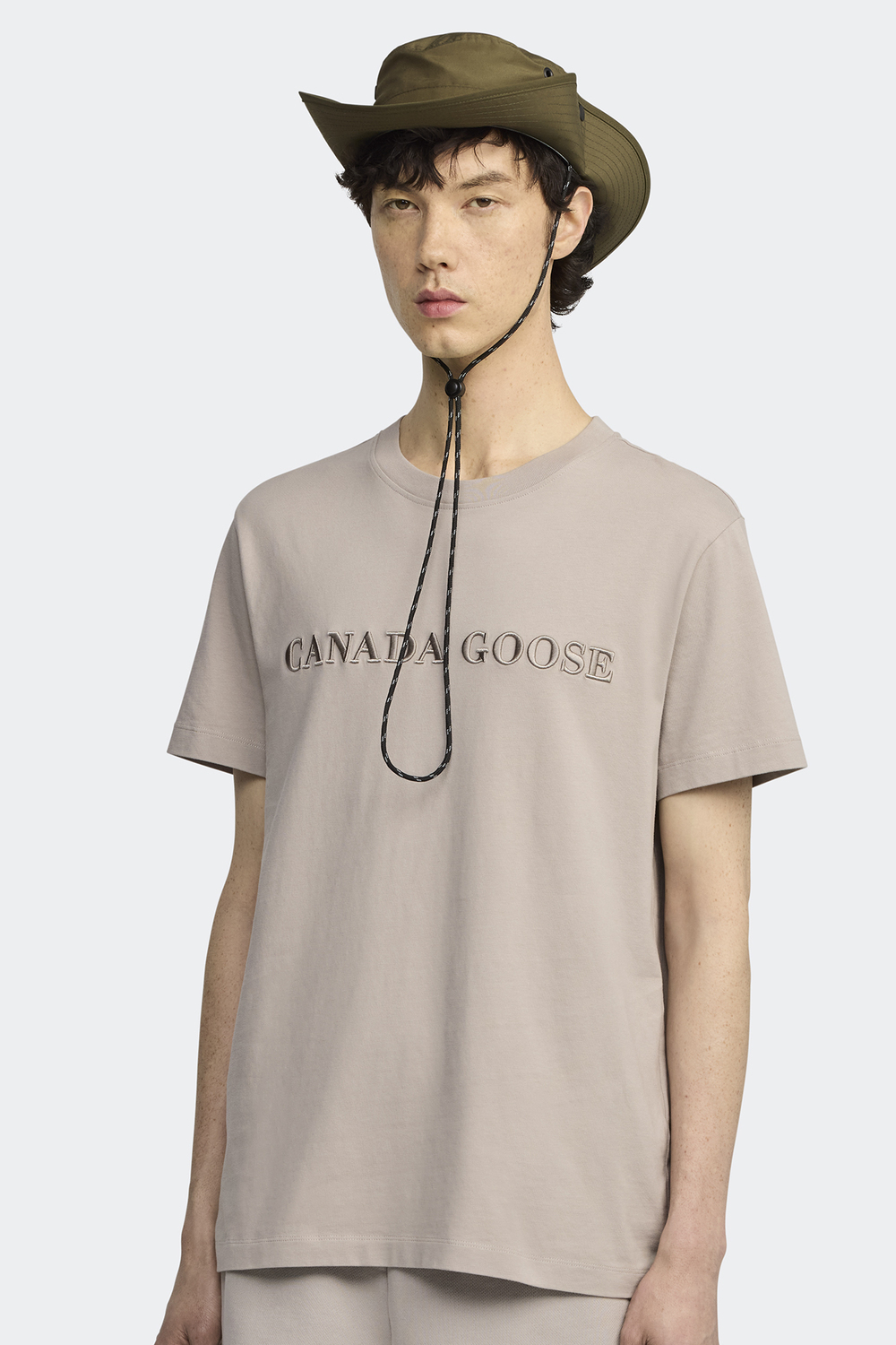 Футболка Canada Goose Emersen Embroidered Crewneck T-Shirt, Limestone — фото 2