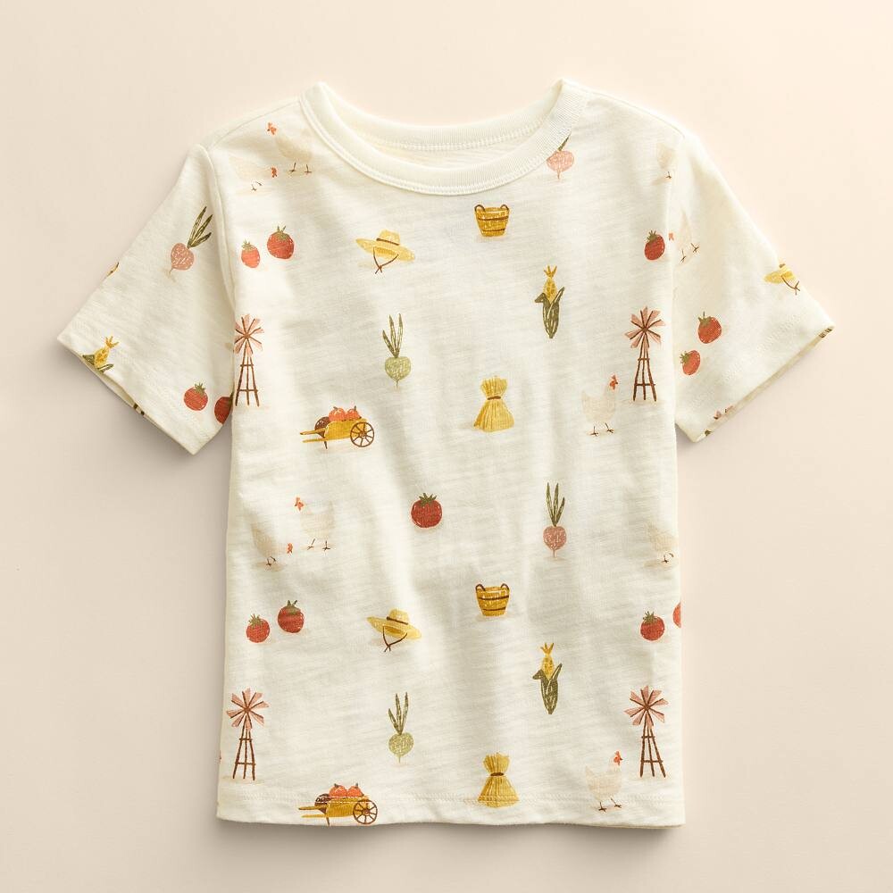 

Футболка Baby & Toddler Little Co. от Lauren Conrad Organic Core Little Co. by Lauren Conrad, цвет Farm Print