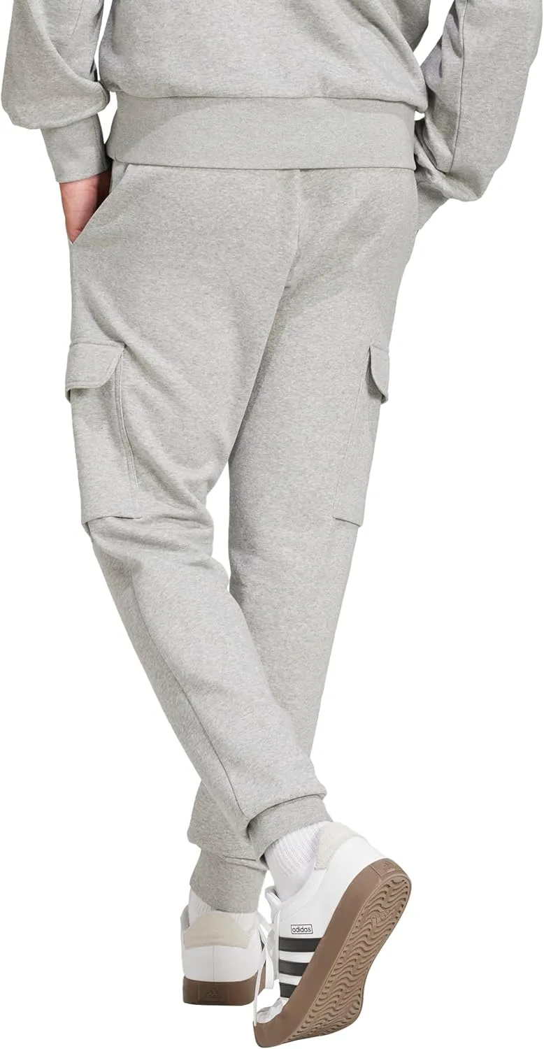 Мужские флисовые брюки-карго Adidas Essentials Feel Cozy Adidas Originals, серый/черный — фото 3