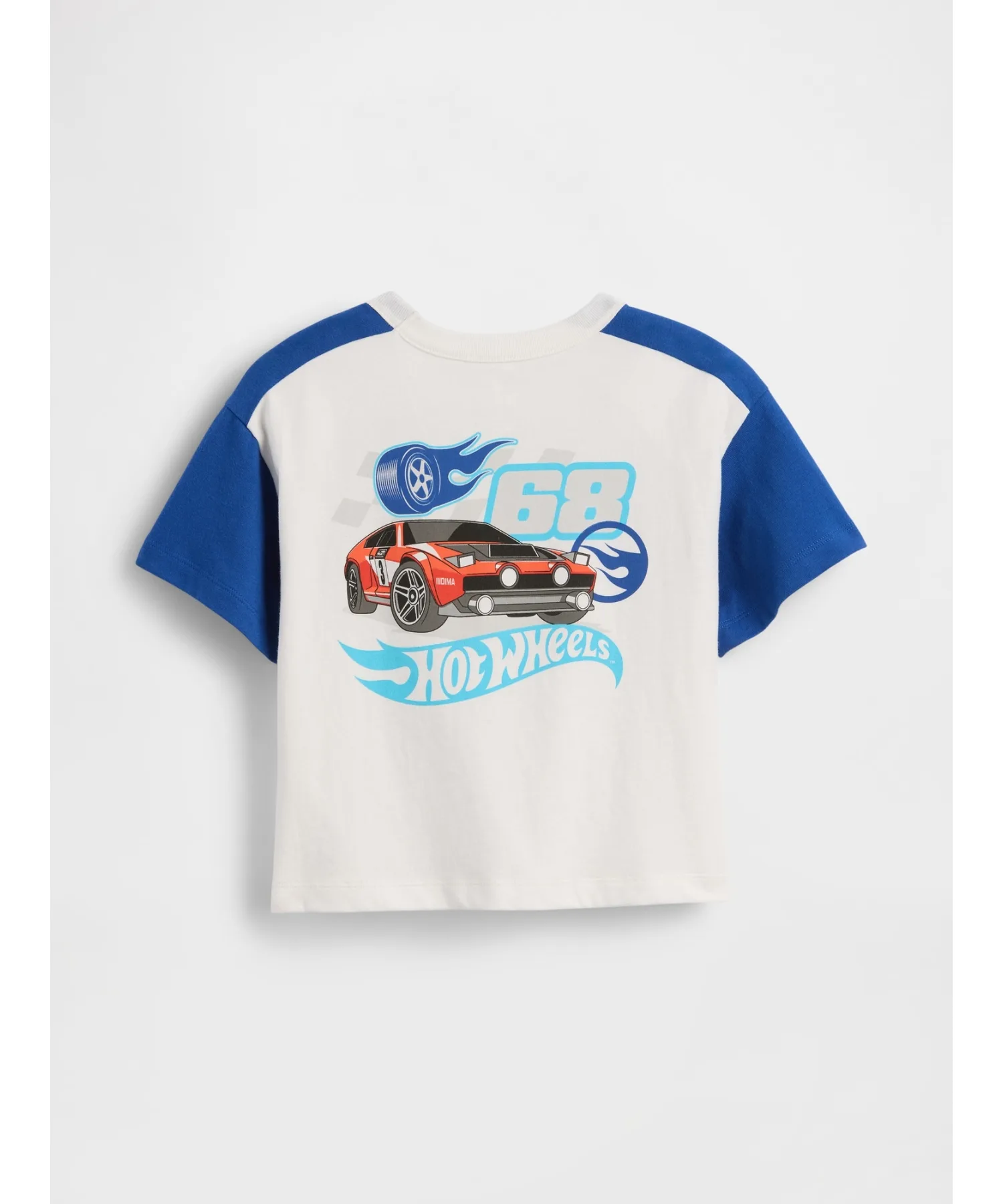Детская футболка с принтом Hot Wheels GAP LOGO бежевая — фото 2