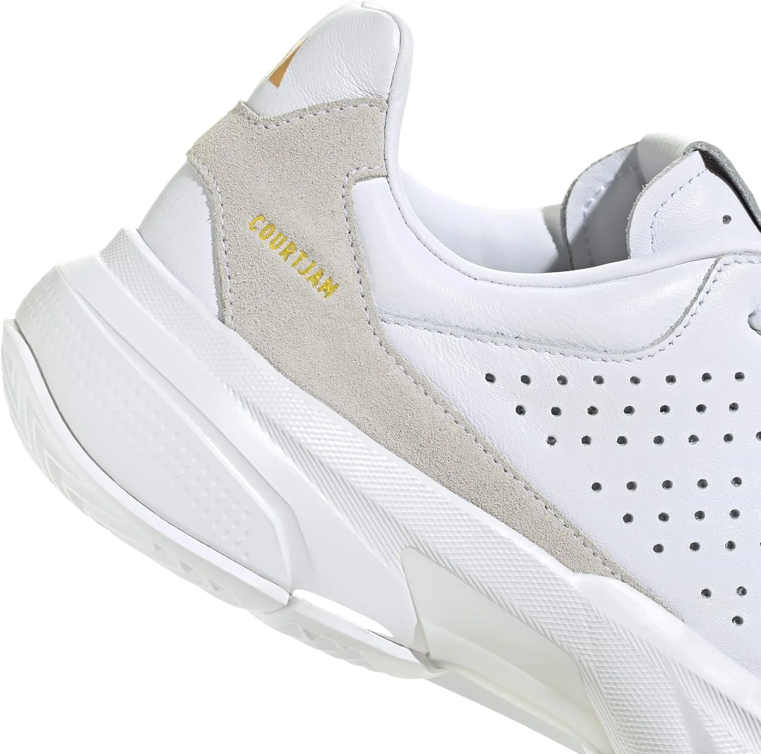 Универсальные теннисные кроссовки Courtjam Control 3 Premium adidas, белый — фото 4