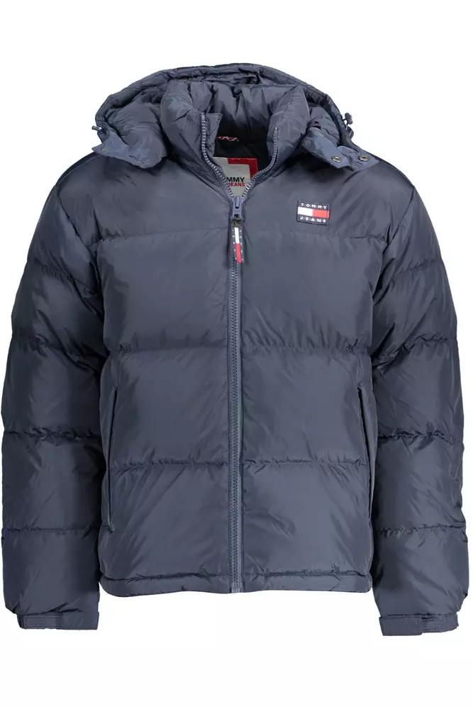 

Синяя мужская куртка из полиэстера Tommy Hilfiger