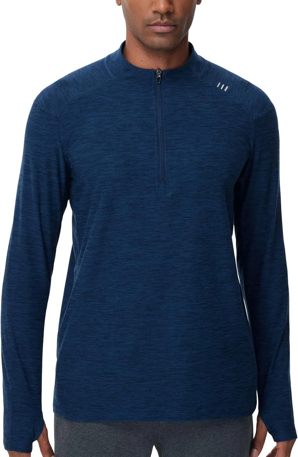 

The Gym People мужская половинная молния с длинным рукавом, мягкая легкая теплая толстовка для тренировок с отверстием для большого пальца