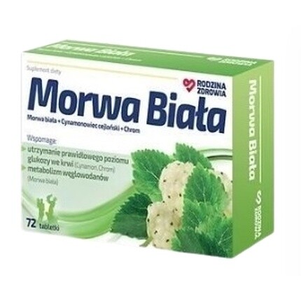 

Таблетки из белой шелковицы - 72 таблетки с длительным сроком годности Health Family