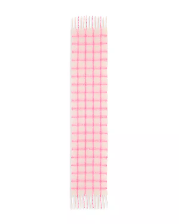 

Шарф в клетку Aqua, розовый
