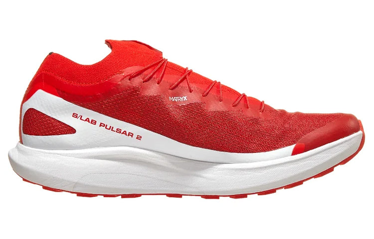 Кроссовки Salomon S-Lab Pulsar 2 'Fiery Red' 472201 / L47220100, красный — фото 2
