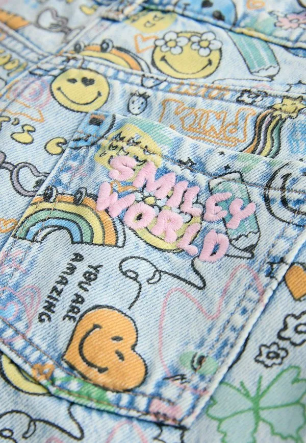 Джинсы свободного кроя Next, Smiley World Print — фото 3