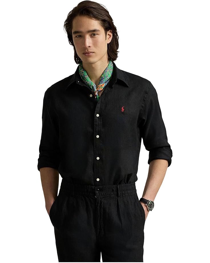 

Мужская рубашка Polo Ralph Lauren Long Sleeve Linen - Classic, Polo Black