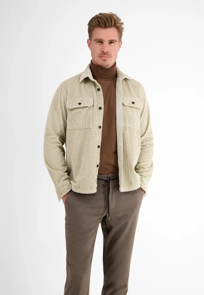 

Рубашка LERROS с длинными рукавами "LERROS Overshirt *Corduroy*", бежевый