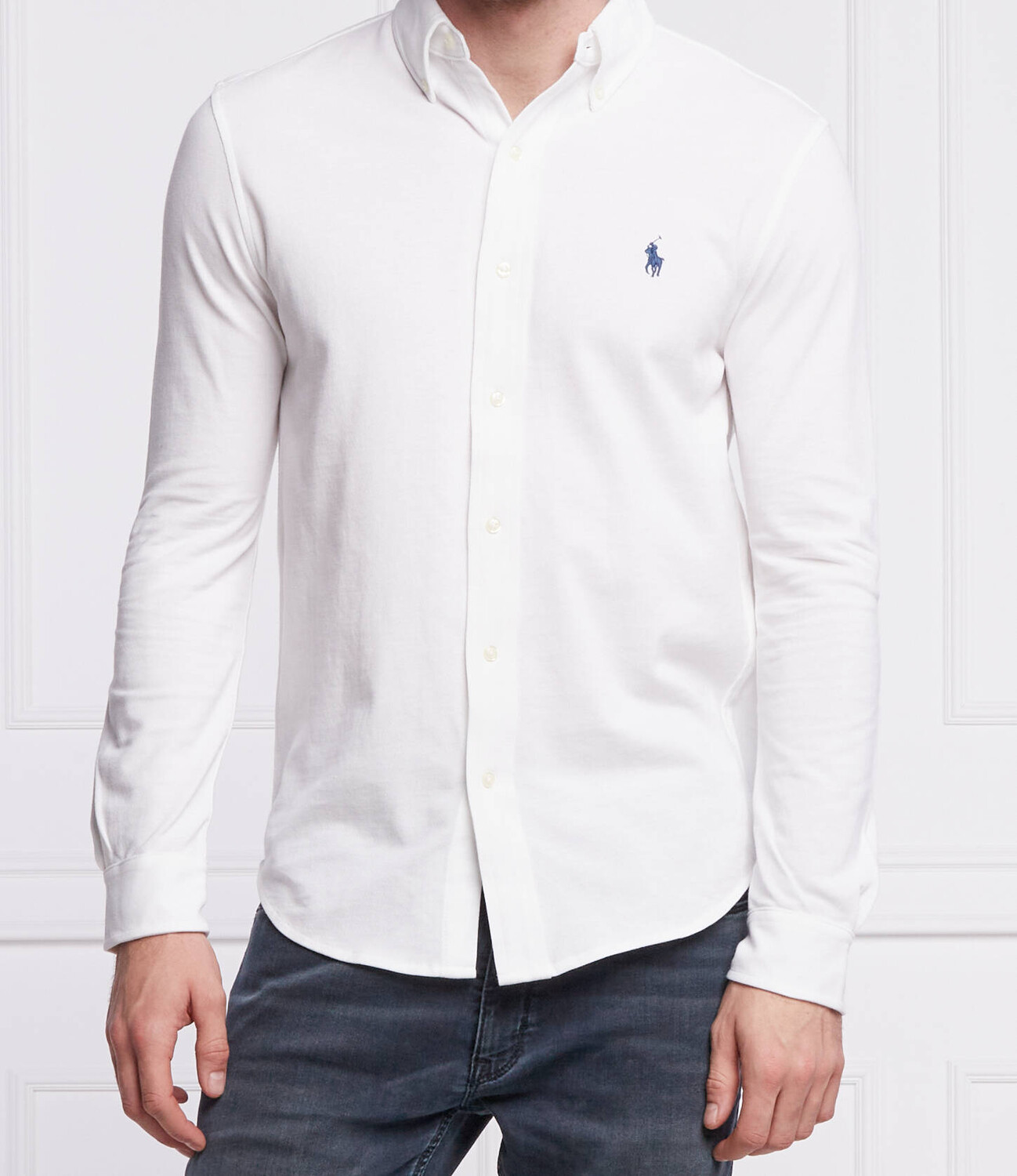 

Рубашка POLO RALPH LAUREN regular fit, белый