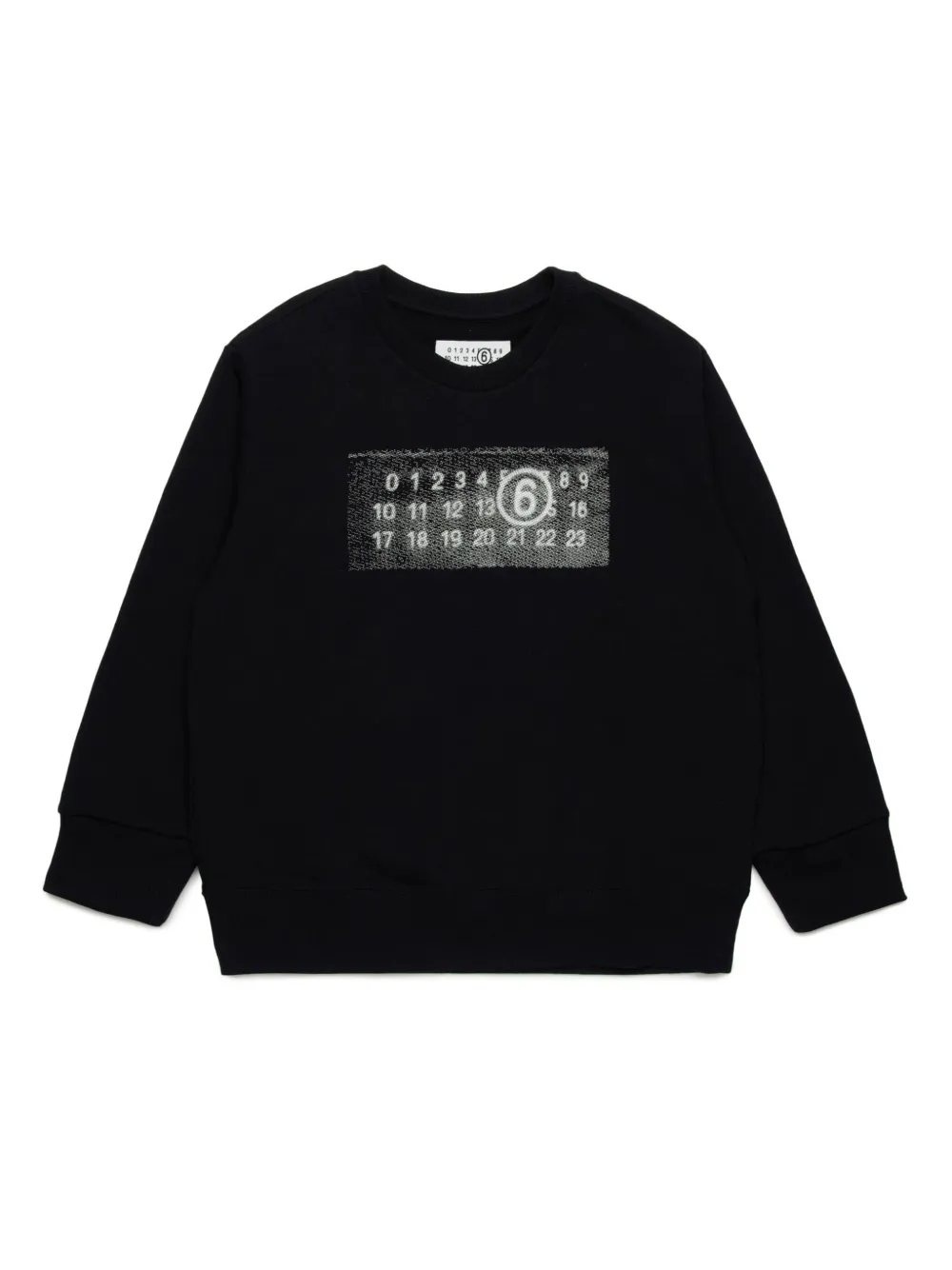 

Толстовка Numbers MM6 Maison Margiela Kids, черный
