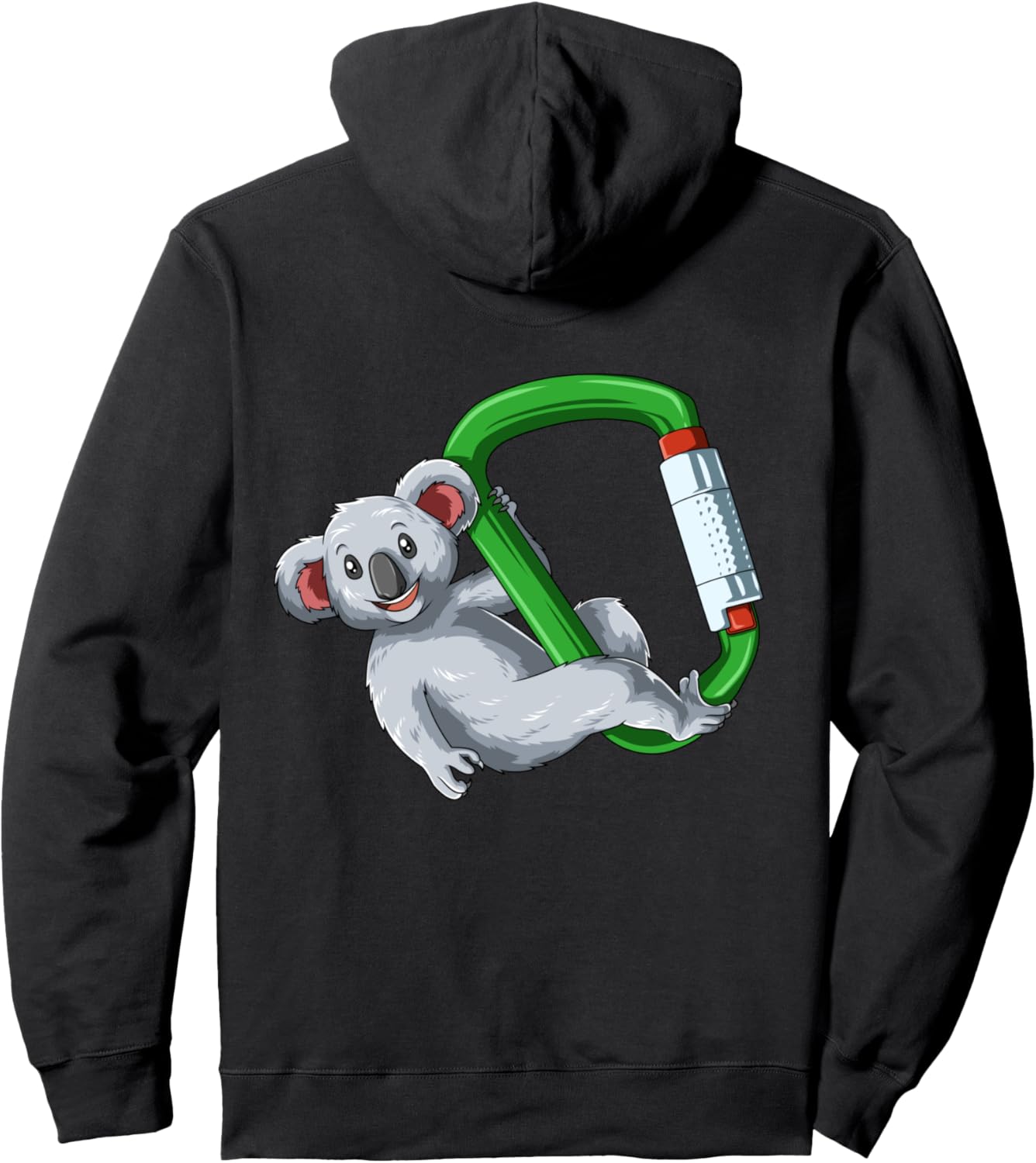 

Забавная толстовка с изображением коалы-скалолазки, черная Climbing/Bouldering Koala Parka